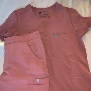 Figs mauve scrubs xxs/xxsp